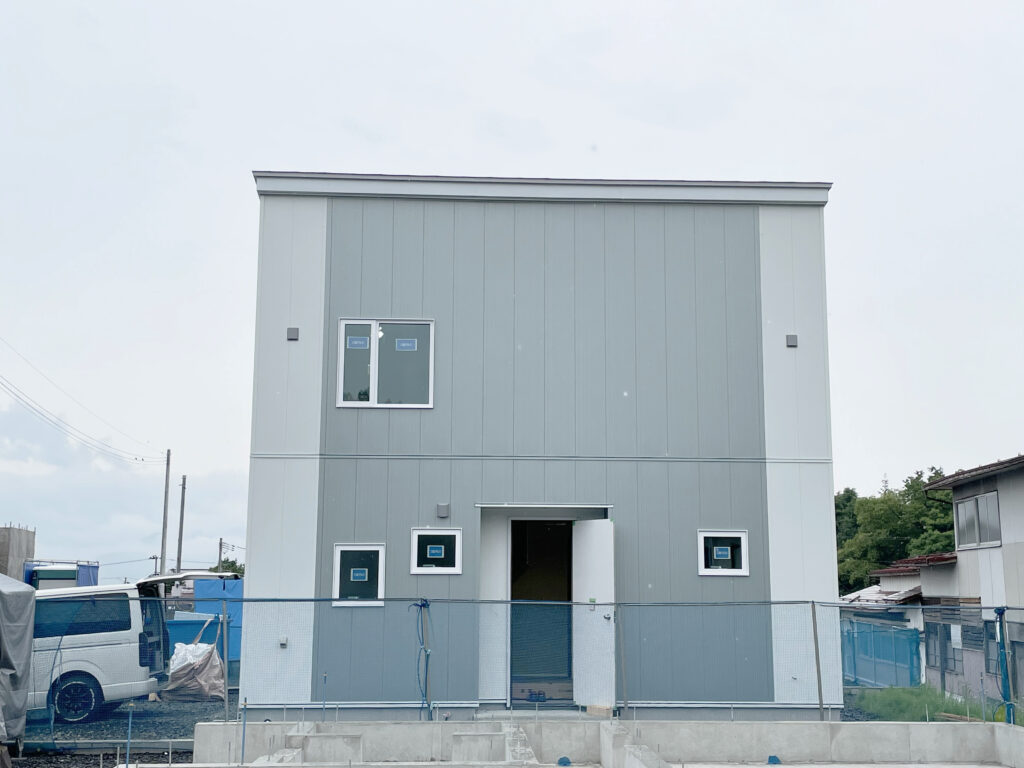 新築完成外観 コミコミパック1780万円パックの家 寒河江市